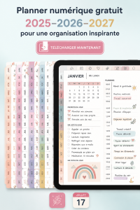 Planificateur numérique pour GoodNotes avec un design boho et élégant