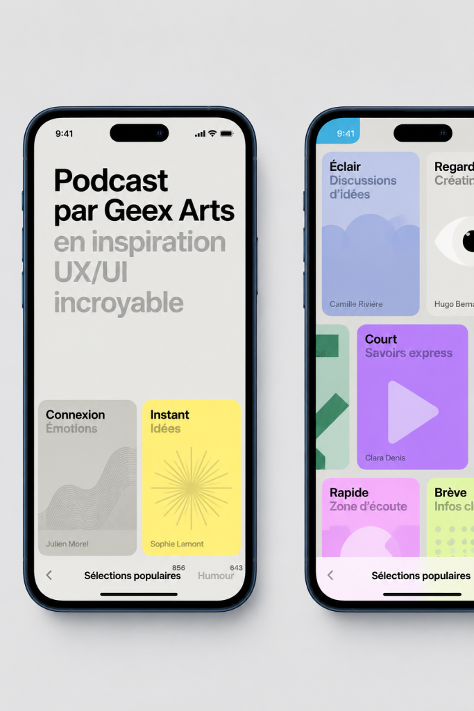 Une écoute agréable de podcasts sur le design UX/UI qui inspire la créativité.