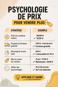 Un graphique illustrant les stratégies de prix en marketing.
