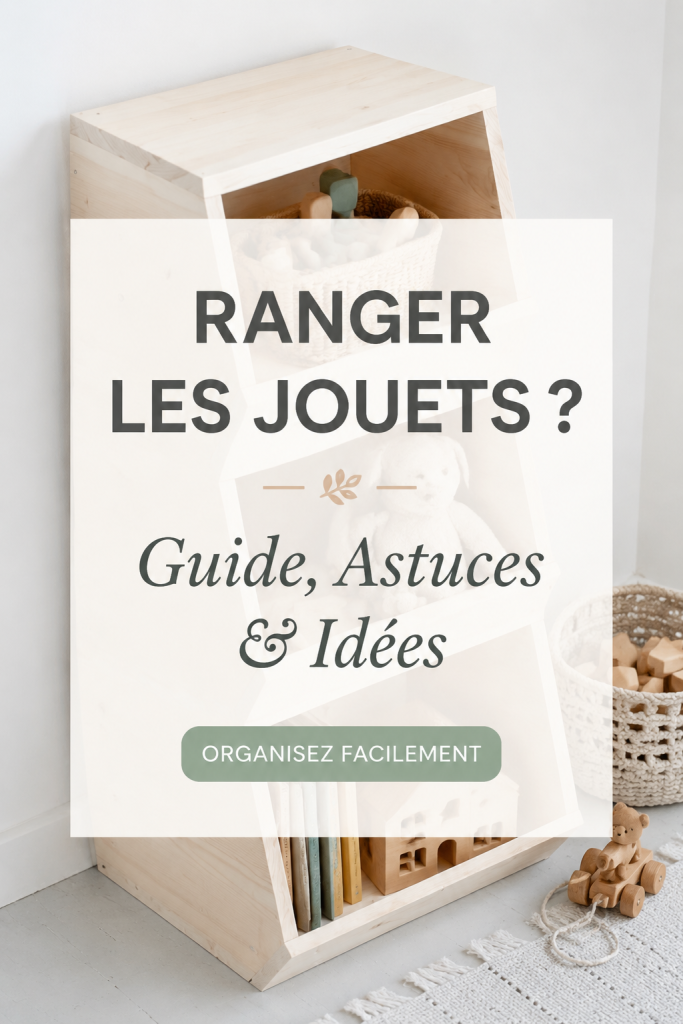 Une chambre d'enfant bien rangée avec des jouets organisés