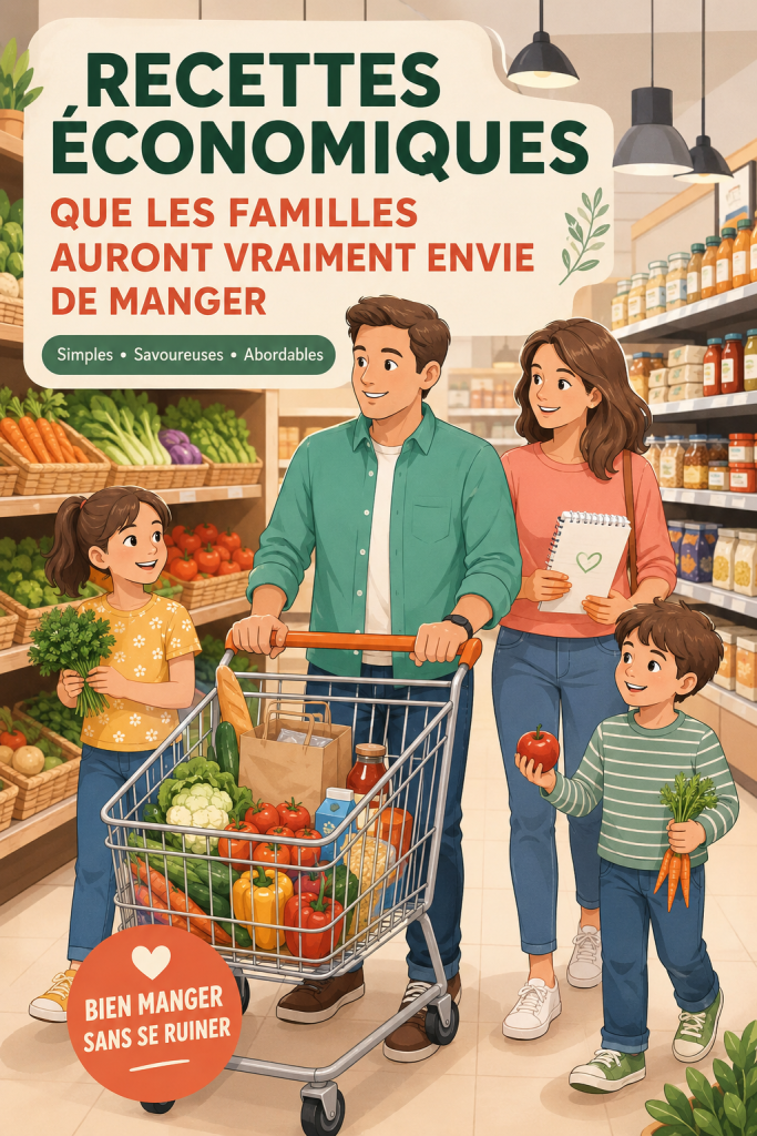Un plat savoureux avec des légumes et des pâtes, idéal pour un dîner économique en famille.