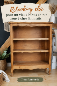 Un bibus en pin relooke avec une nouvelle peinture chic