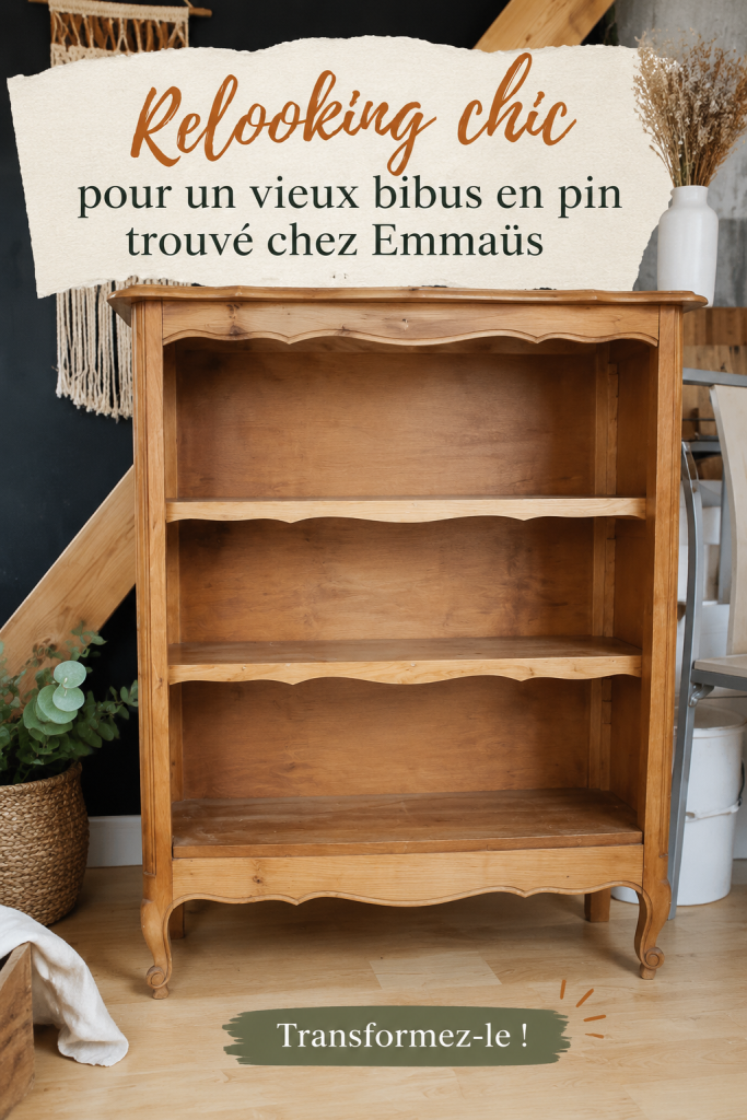 Un bibus en pin relooke avec une nouvelle peinture chic