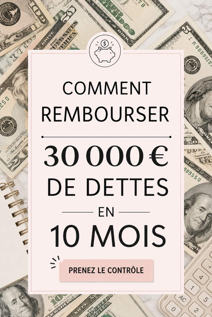 Femme heureuse utilisant un carnet pour gérer ses finances et rembourser ses dettes.