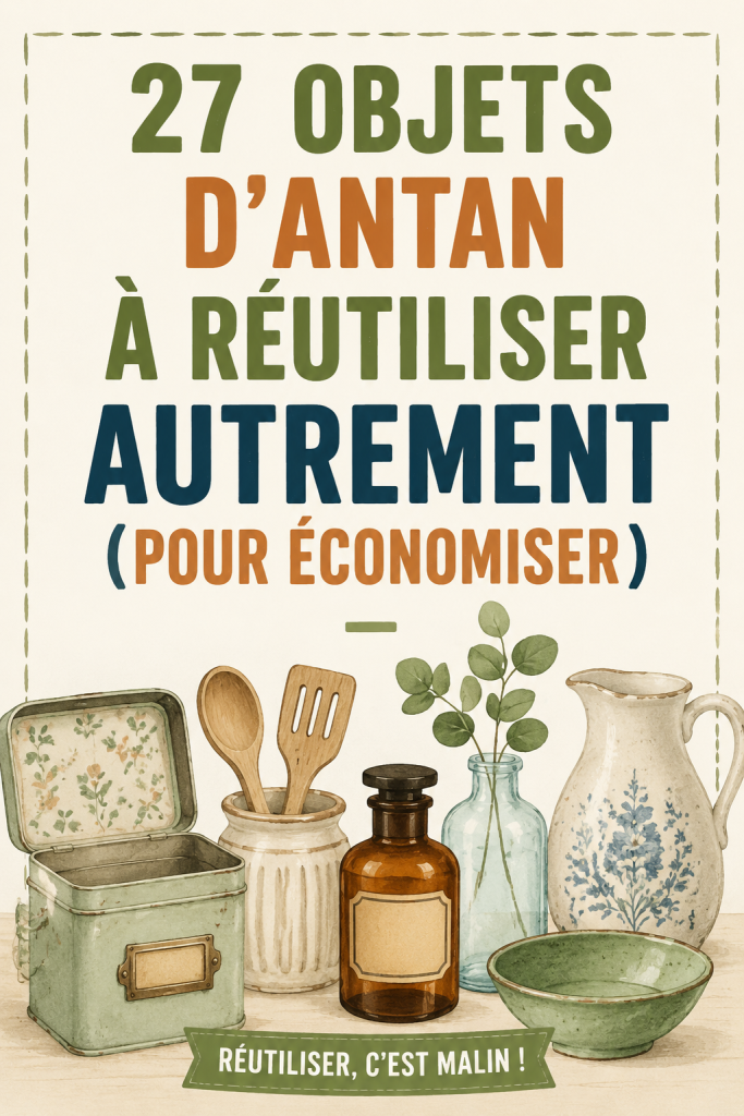 Des objets du quotidien réutilisés de manière créative