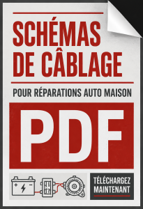 Schéma électrique pour la réparation automobile, illustrant les différentes connexions et composants.