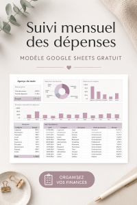 Modèle de tableau de suivi des dépenses dans Google Sheets