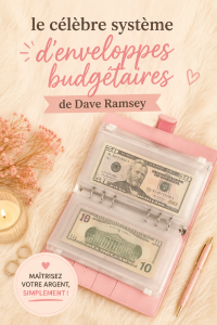 Femme utilisant le système des enveloppes pour gérer son budget.