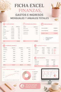 Un aperçu d'un tableau excel bien organisé pour la gestion des finances personnelles.