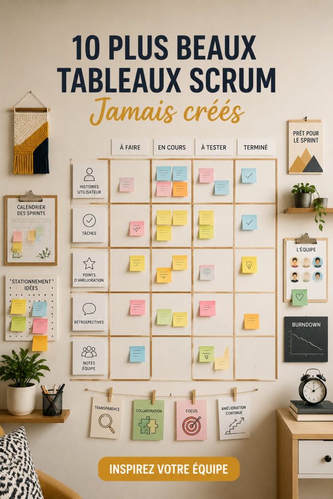 Un tableau Scrum inspirant pour la gestion de projets