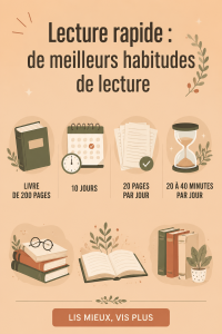 Femme lisant un livre à une vitesse rapide, illustrant des techniques de lecture efficace.