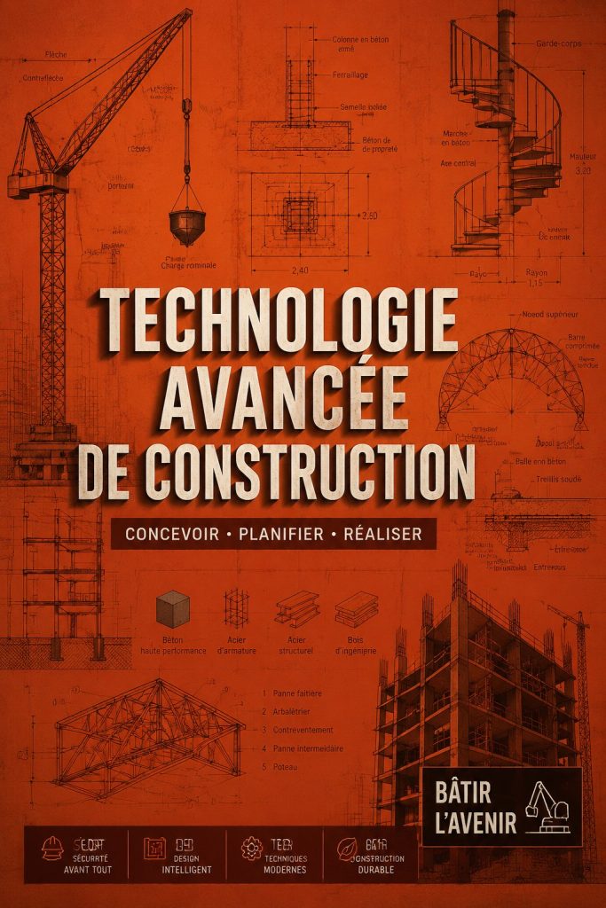 Illustration de technologies modernes dans le domaine de la construction