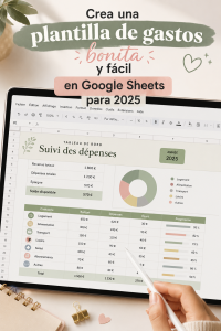 Template de budget esthétique sur Google Sheets pour 2025