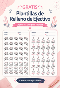 Une image de templates gratuits pour budget et épargne personnelle, orientés vers un public féminin.
