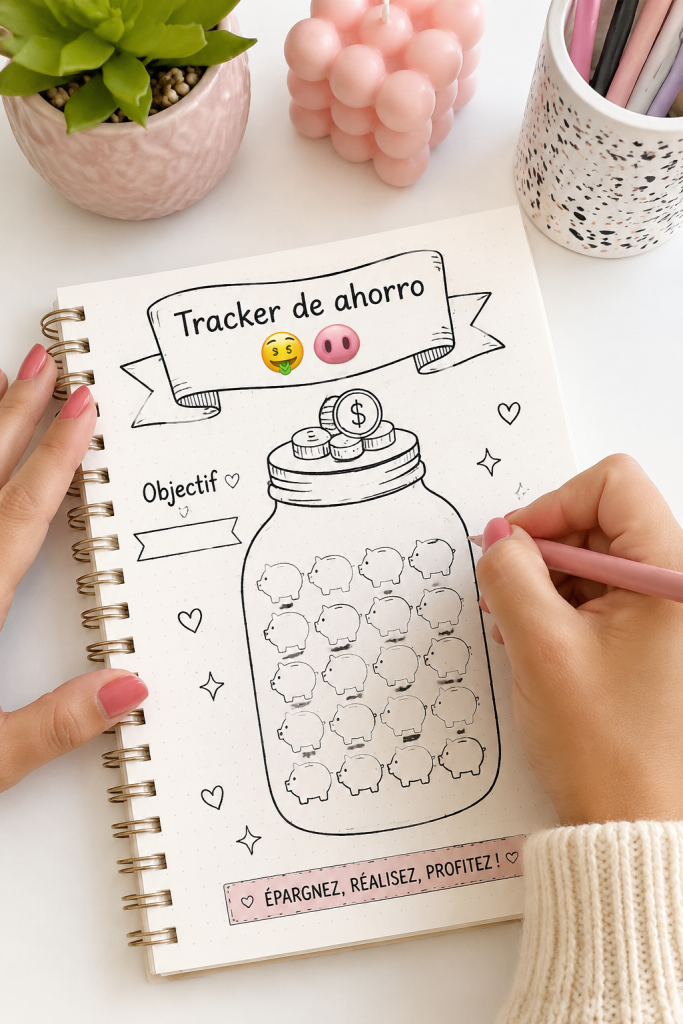 Femme utilisant un tracker de dépenses en regardant ses finances