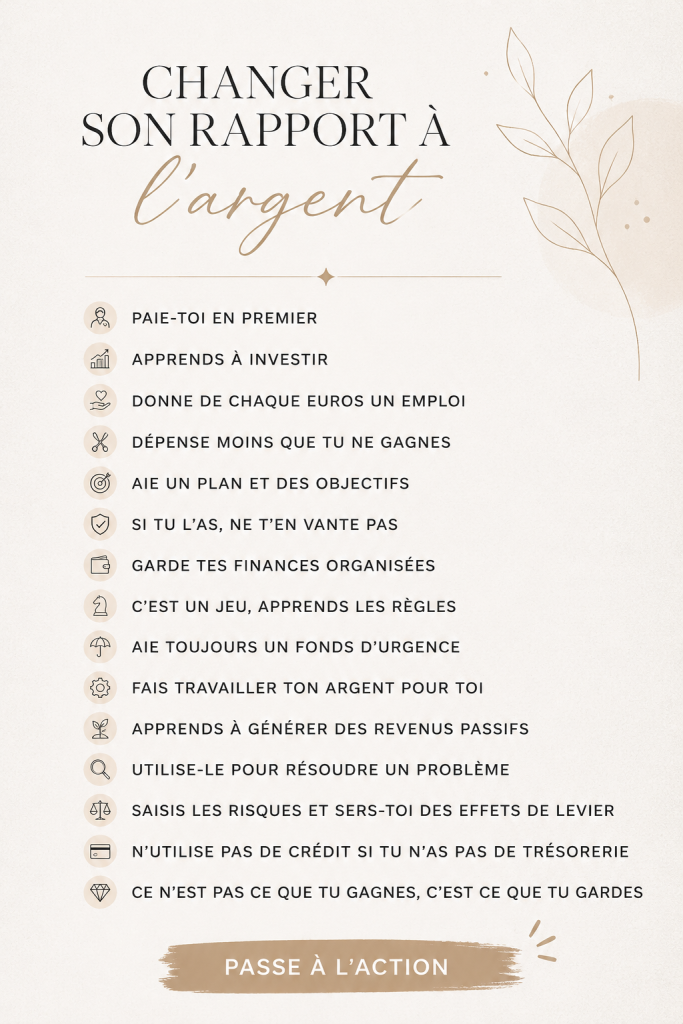 Femme souriante consultant des documents financiers