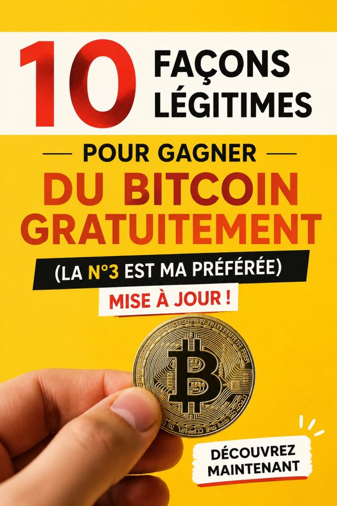 Image illustrant des méthodes pour gagner du Bitcoin facilement.