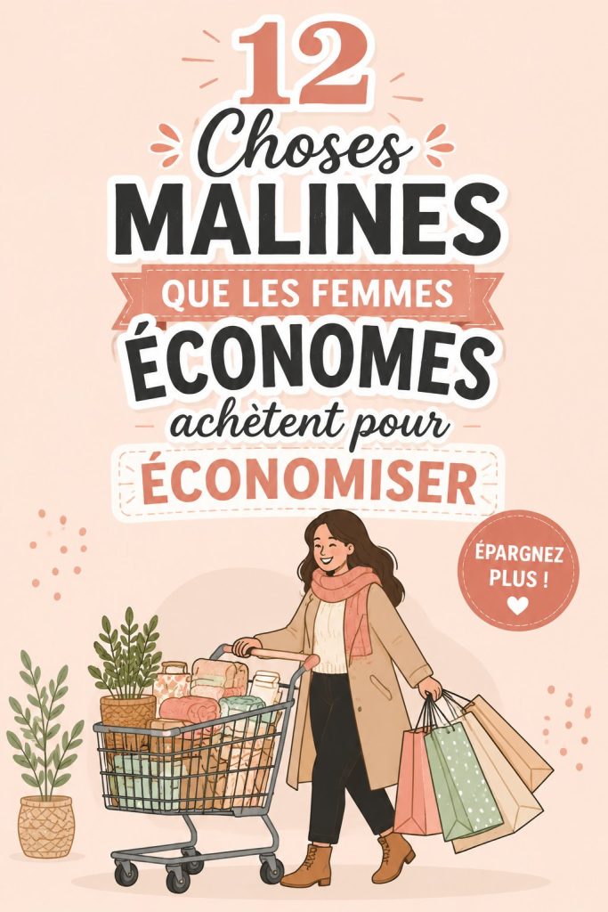 Image illustrant des achats pratiques pour économiser de l'argent au quotidien.
