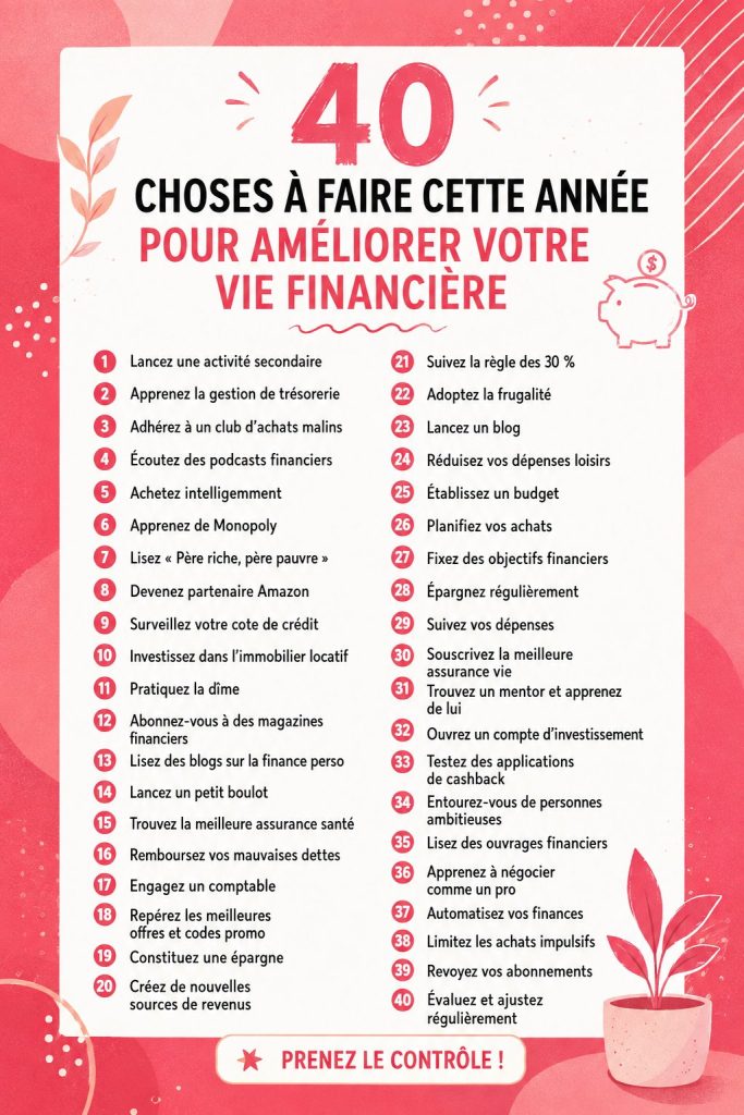 Illustration mettant en avant des femmes souriantes discutant de finances, représentant des actions à faire pour améliorer sa vie financière.