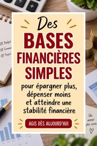 Une femme souriante examinant son budget personnel avec une calculatrice et un carnet
