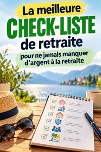 Femme âgée examinant une checklist de retraite à l'intérieur de sa maison, représentant des finances personnelles sécurisées.