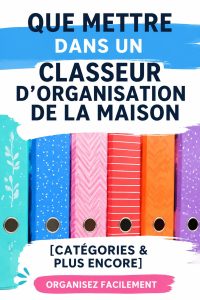 Classeur de gestion familiale ouvert sur une table avec documents organisés