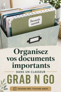 Classeur organisé avec des sections colorées et des étiquettes claires pour une meilleure gestion des documents.