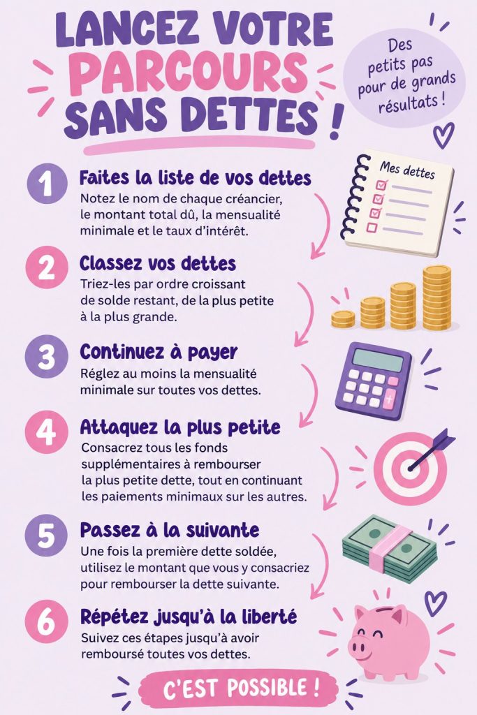 Femme réfléchissant à sa gestion financière avec des calculs dans un carnet.