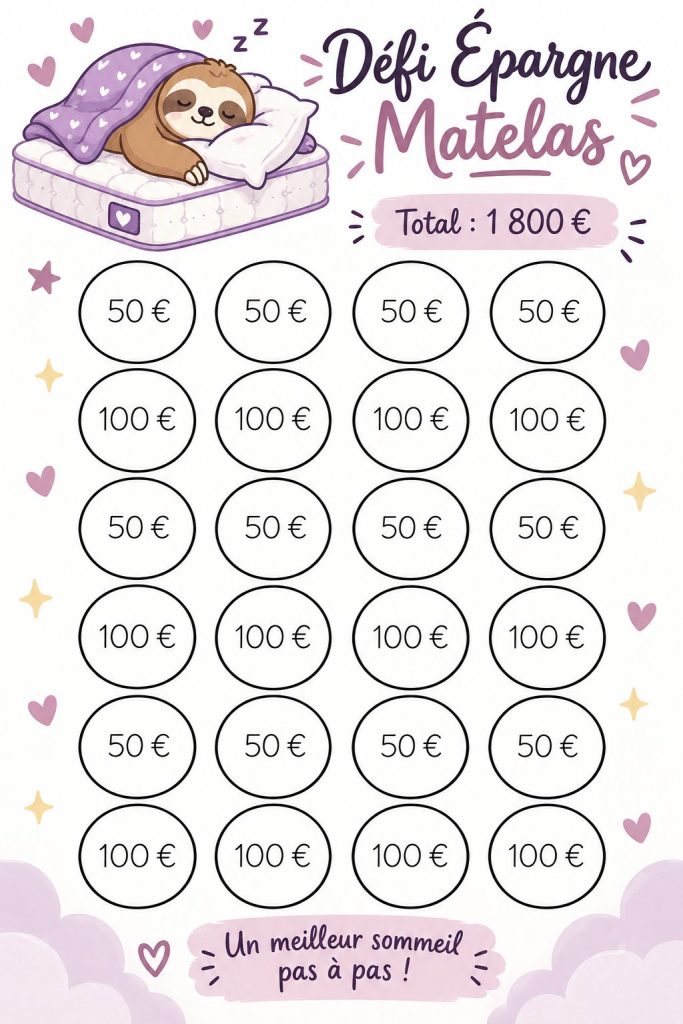 Femme souriante avec un matelas neuf, symbole d'investissement dans le sommeil