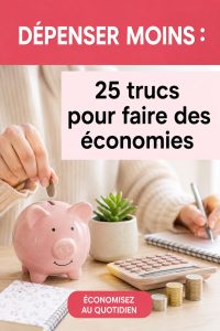 Illustration de 25 astuces pour dépenser moins et économiser au quotidien