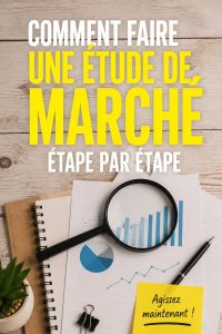 Une femme consultant des documents pour une étude de marché.
