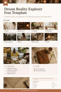 Modèle gratuit pour explorer vos rêves et aspirations personnelles
