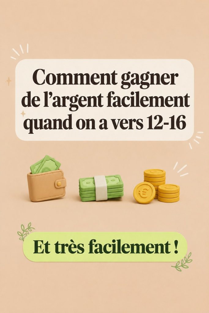 Un jeune adolescent souriant tenant des billets de banque, représentant l'idée de gagner de l'argent facilement.