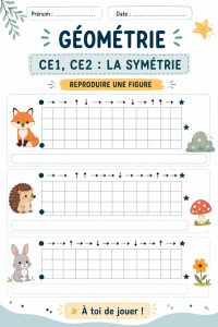 Une illustration d'activités géométriques pour enfants