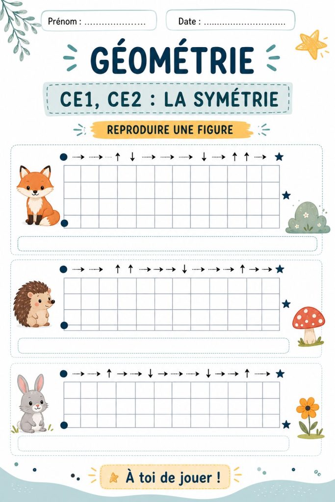 Une illustration d'activités géométriques pour enfants