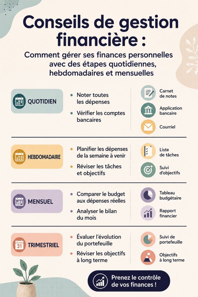 Illustration d'une femme utilisant un outil de gestion financière