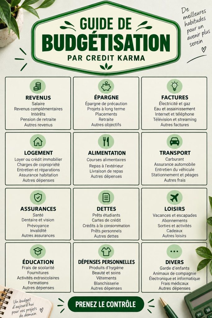 Femme en train de calculer son budget familial sur une table avec des documents et un ordinateur.