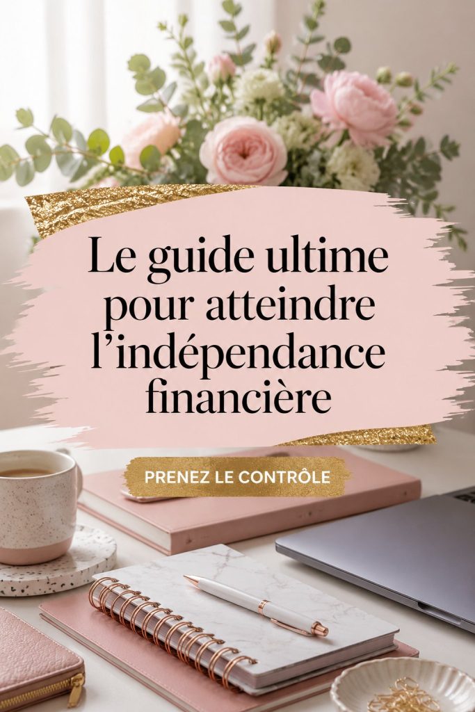 Femme souriante examinant ses finances avec un carnet et un ordinateur.
