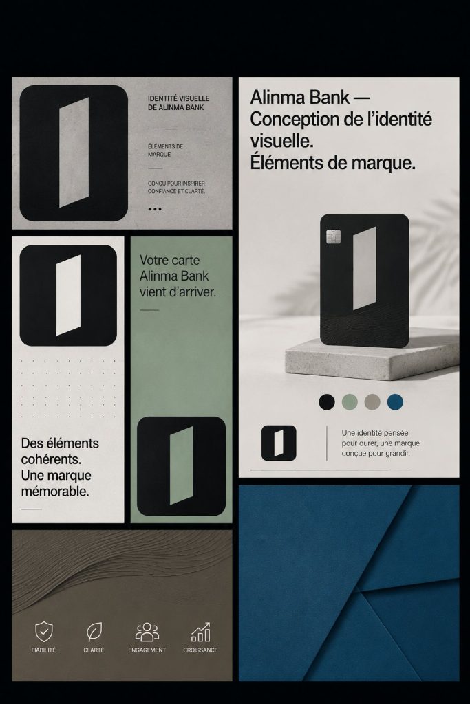Identité visuelle de marque inspirante d'Alinma Bank