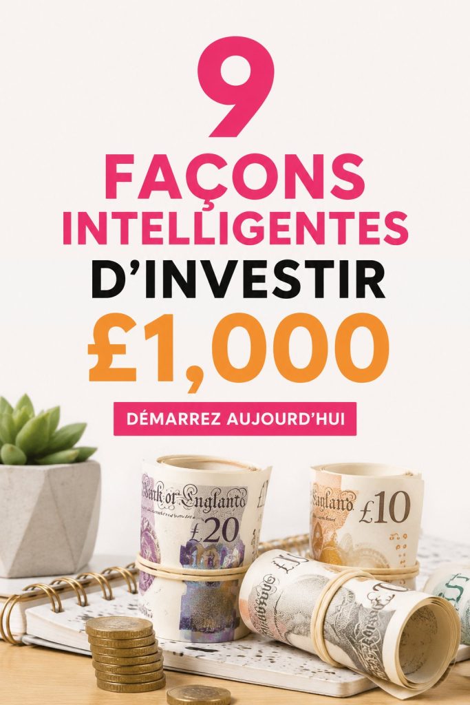 Image de femme réfléchissant à des options d'investissement pour 1000 euros
