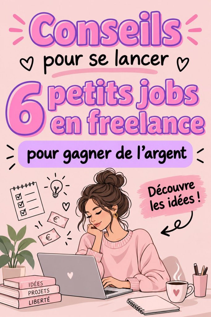 Femme travaillant sur un ordinateur à domicile, explorant des idées de jobs freelance.