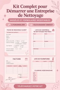 Kit de démarrage pour une entreprise de nettoyage avec des modèles prêts à utiliser
