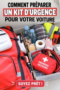 Un kit de voiture d'urgence bien organisé avec tous les éléments essentiels