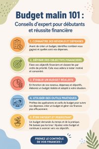 Femme en train de travailler sur son budget avec des notes et un ordinateur, symbolisant la gestion des finances personnelles.