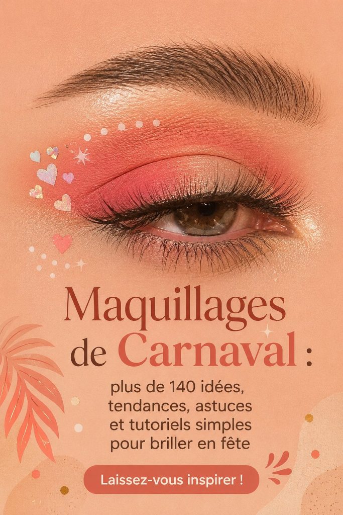 Maquillage de Carnaval coloré inspiré des tendances coréennes