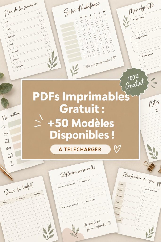 Modèles imprimables gratuits pour une gestion financière efficace.
