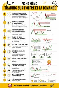 Un graphique illustrant le concept d'offre et de demande en trading