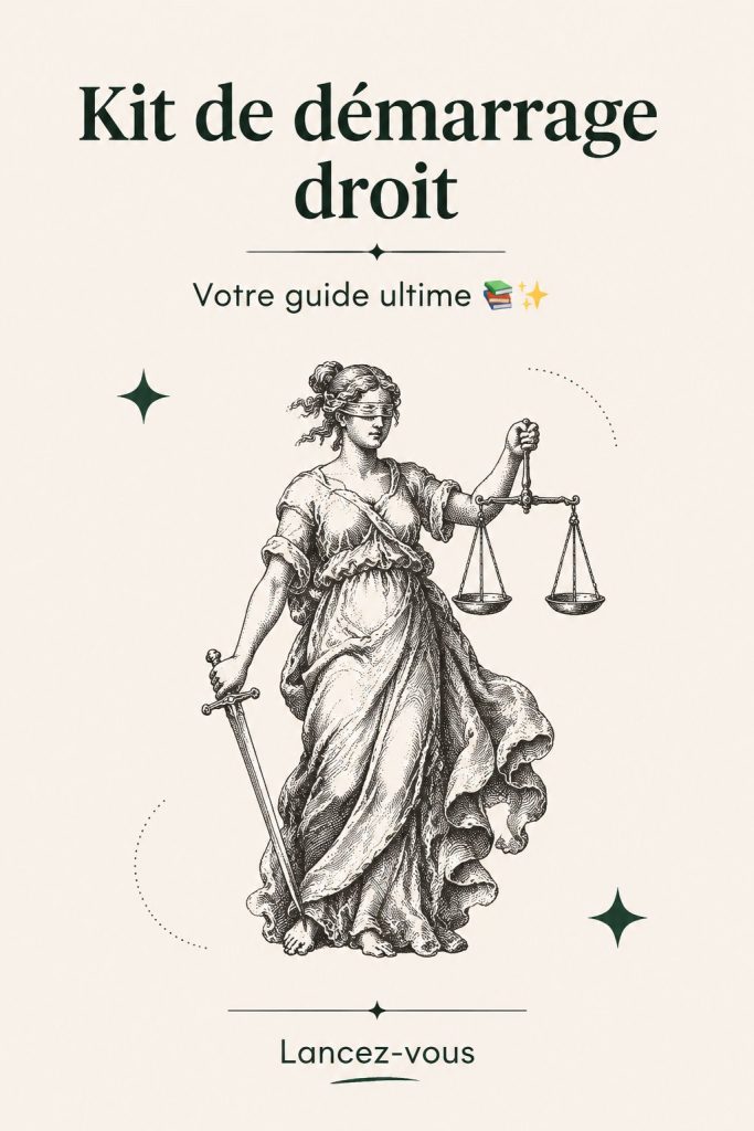 Une étudiante en droit examine ses livres et son ordinateur portable