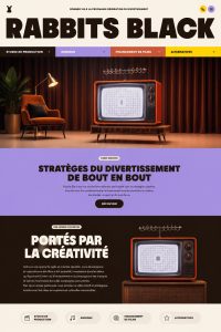 Exemple de page d'atterrissage efficace avec design attrayant et appel à l'action clair.