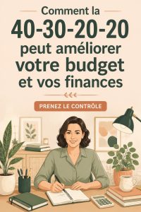 Femme souriante travaillant sur son budget familial.